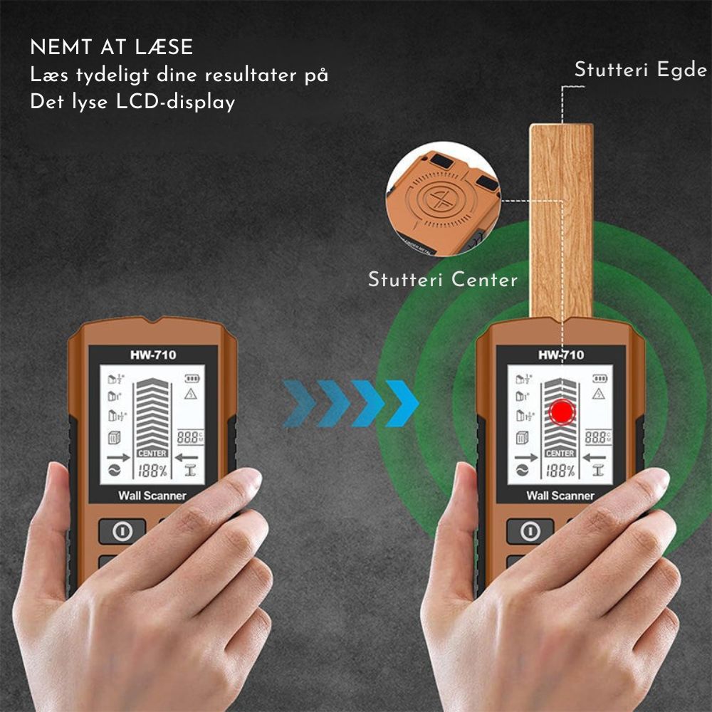 WallScanner™ | Undgå dyre fejl – sikr dig struktur og ledninger i dine vægge