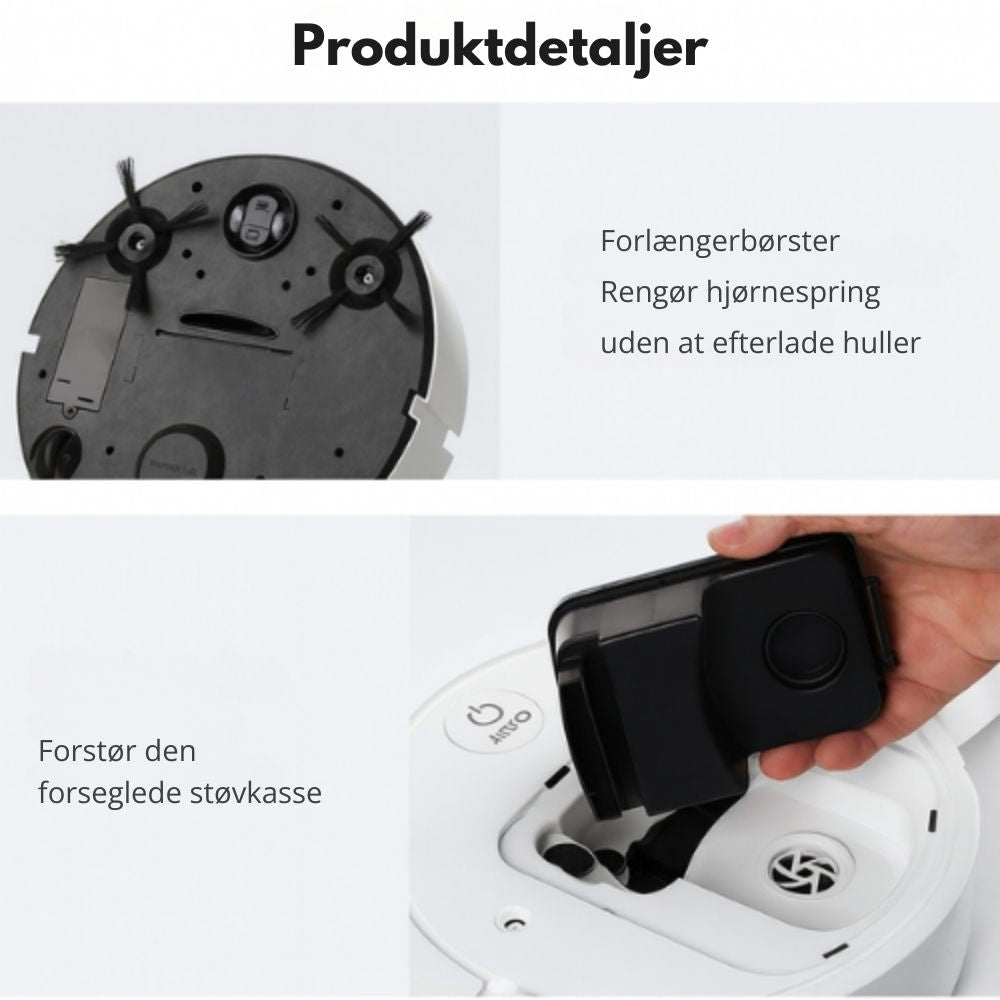 GlideClean™ | 4-i-1 robot der gør gulvet skinnende rent