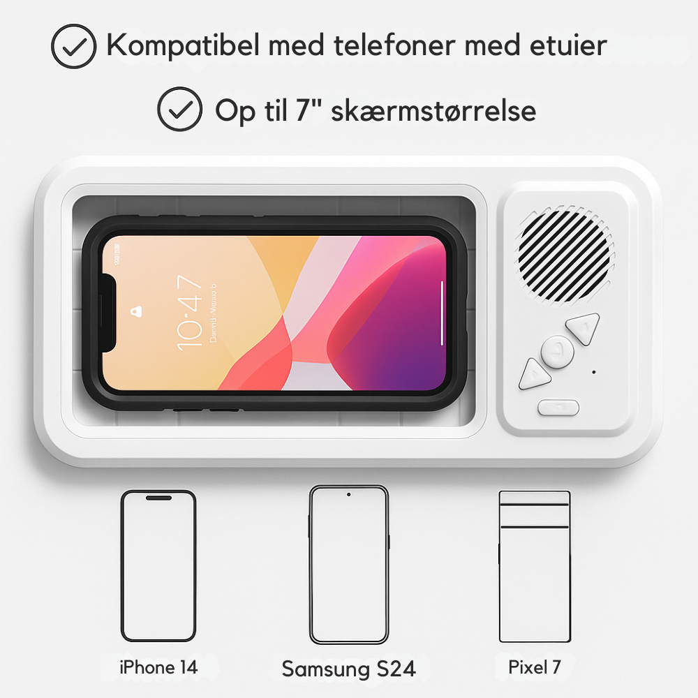 DropBoxx™ | Den første vandtætte Bluetooth-højttaler-telefontaske