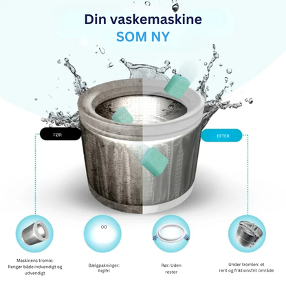 PureWash™ | Gør din vaskemaskine frisk, ren og levende igen