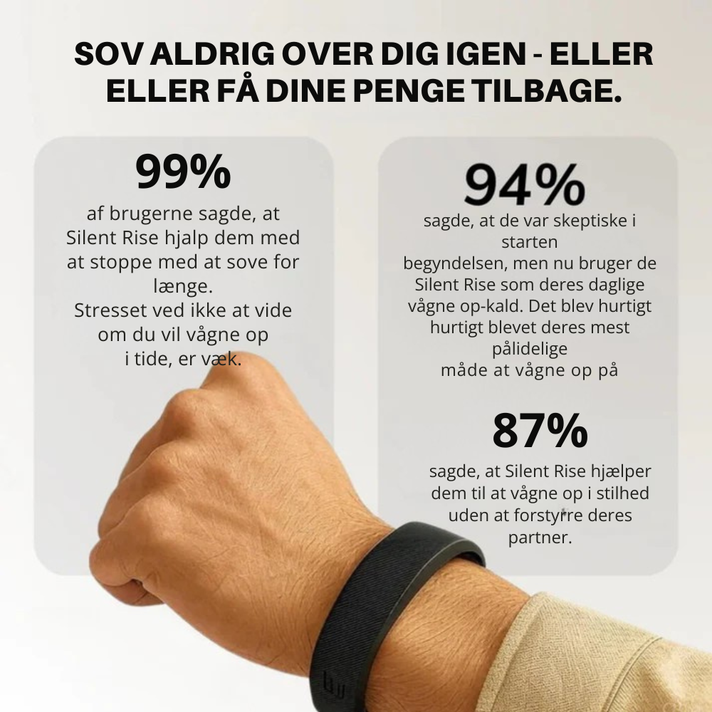 SilentRise™ | Den smarte vibrerende vækkeur til dybdesovere🌙