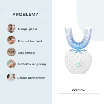 HappySmile™ | Enkel og hurtig tandbørste på under 30 sekunder!