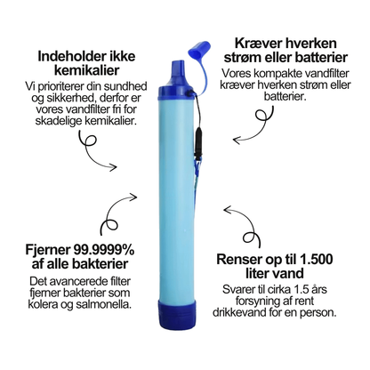 LifeDrop™ | Vær forberedt – få rent drikkevand, når alt andet fejler