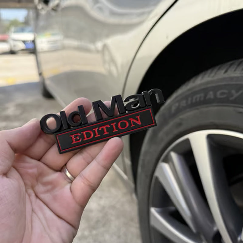 OldManEdition™ | Sjovt badge til bilen