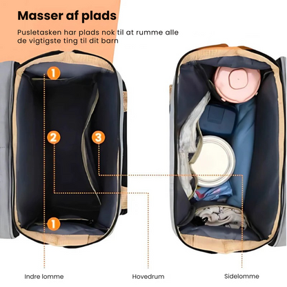 BabyBuddy™  | Fra pusletaske til barneseng i en håndevending