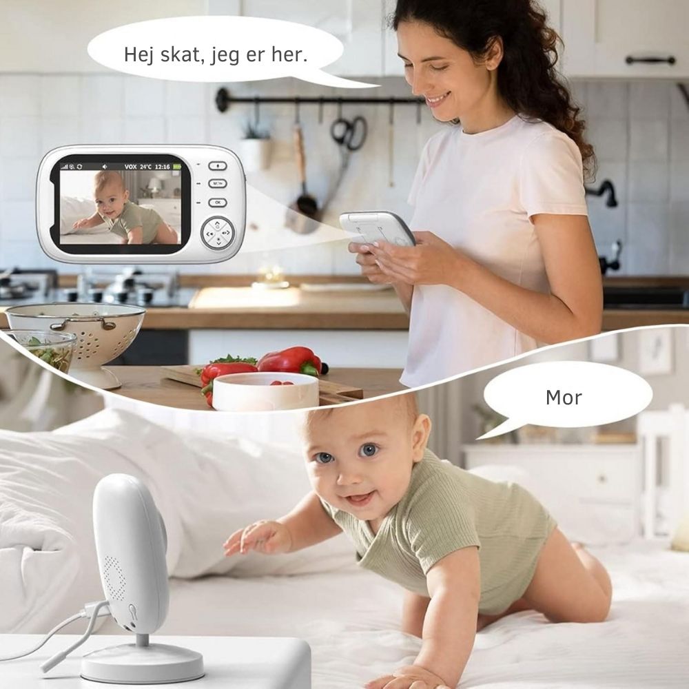 BabyView™ | Smart babyalarm – hold øje med dit barn, uanset hvor du er