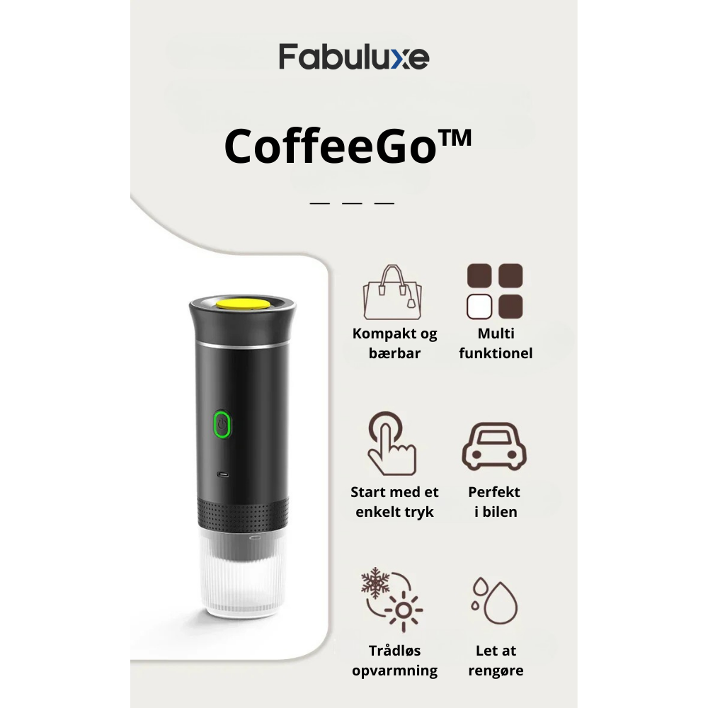 CoffeeGo™ | Få friskbrygget kaffe – hvor som helst, når som helst