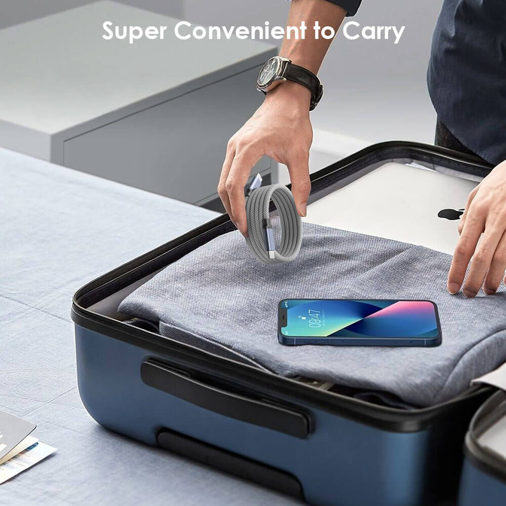 MagCable™ 1.5 mtr | Magnetisk anti-fnidderkabel 1+1 GRATIS