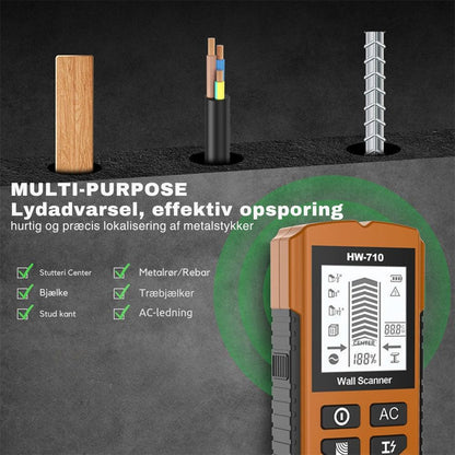 WallScanner™ | Undgå dyre fejl – sikr dig struktur og ledninger i dine vægge