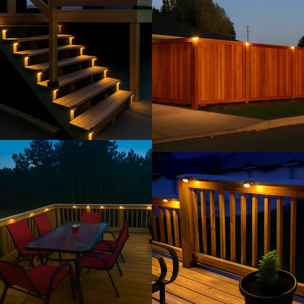 SolarGlow™ | Solcelledrevne trinlys – skab smuk belysning i haven, på trappen og omkring poolen