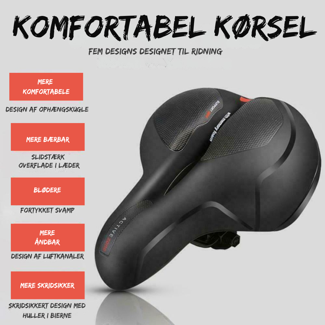 BikeComfort™ | Smertefri Ortopædisk Cykelsadel