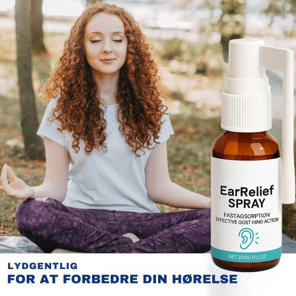 EarRelief™ | Ørespray mod tinnitus og ubehag – lindrer irritation og giver ro