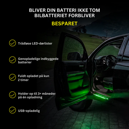 IllumiDrive™ | LED-indstigningslys til bil – magnetisk montering & skiftende farver med dit logo