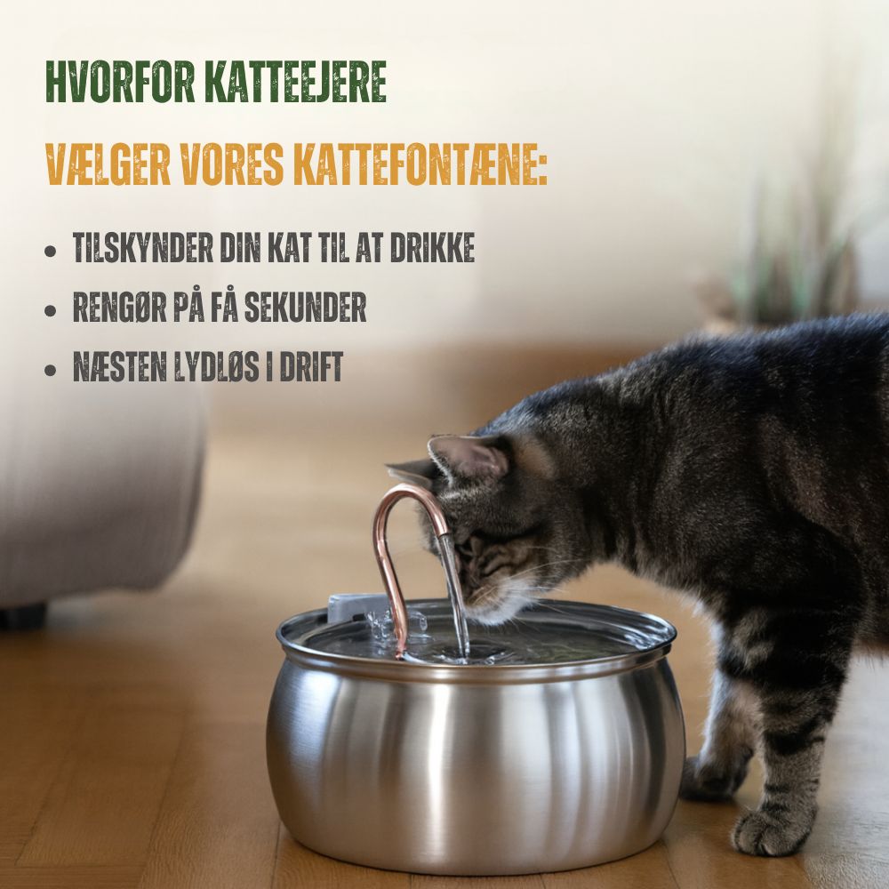 FeliFountain™ | Sig farvel til urinvejsproblemer hos katte