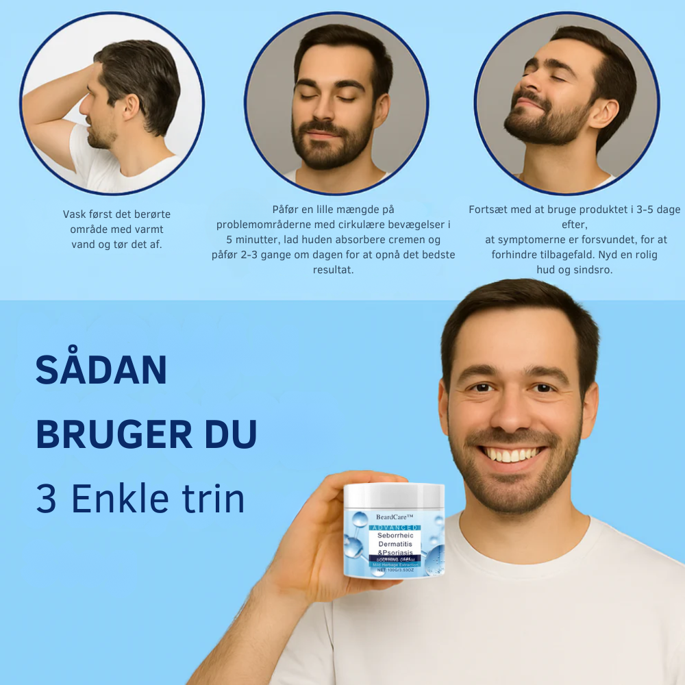 BeardCare™ | Premium skægplejesæt – Stop kløe og irritation, og få et sundt, velplejet skæg