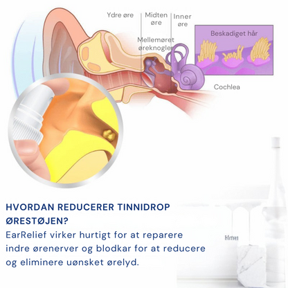 EarRelief™ | Ørespray mod tinnitus og ubehag – lindrer irritation og giver ro