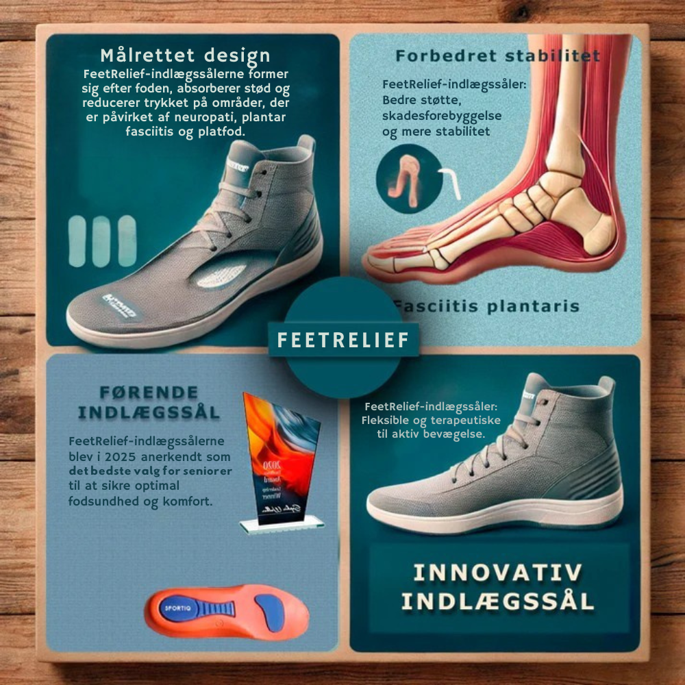 FeetRelief™ | Slip for fodsmerter – Uden dyre behandlinger eller unødvendige lægebesøg