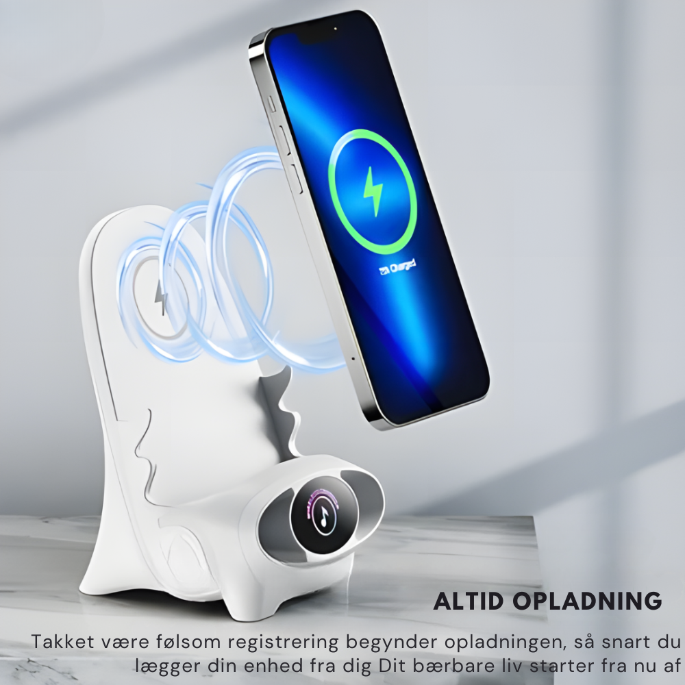 WirelessLounge™ | Smart Mini-Stol til Opladning og Underholdning