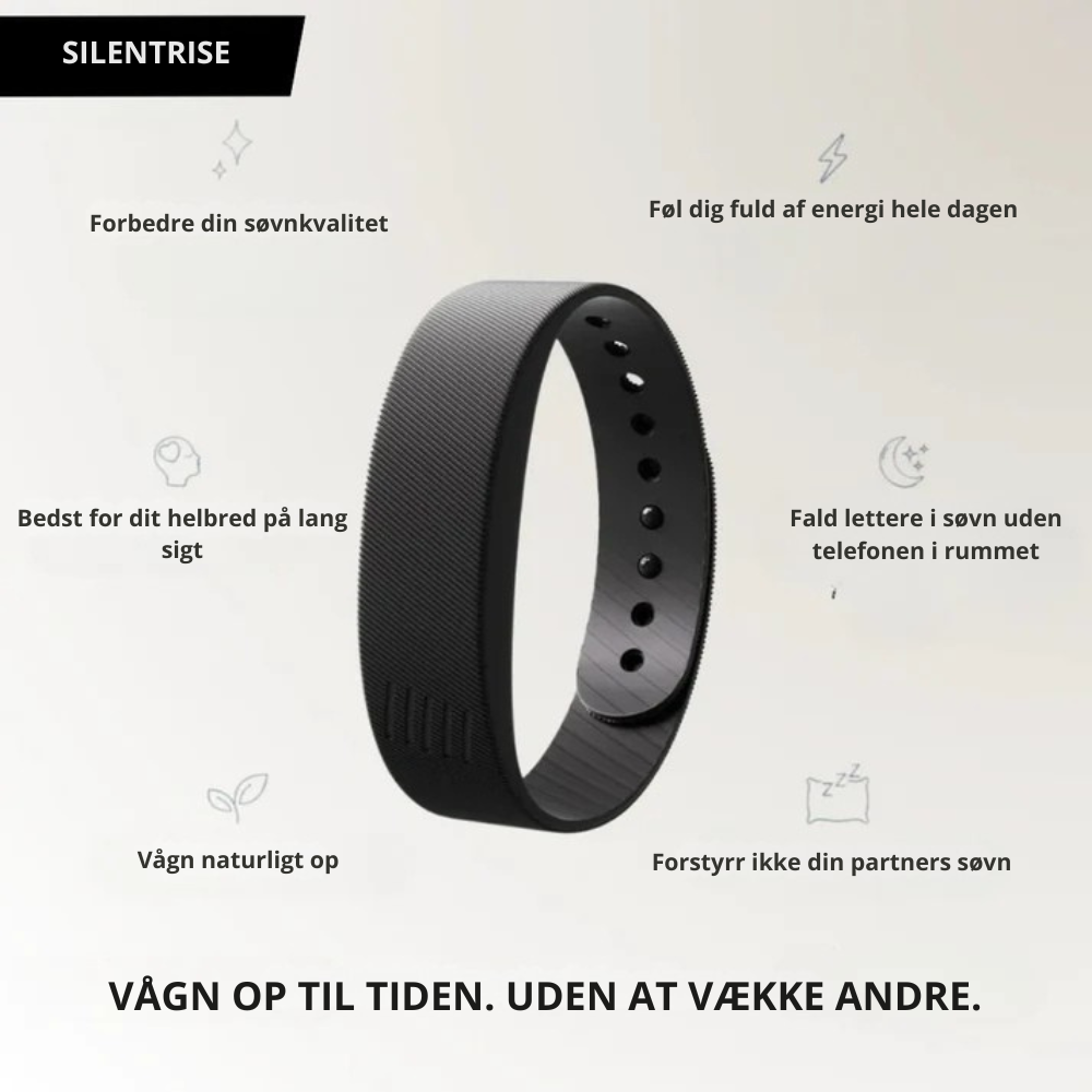 SilentRise™ | Den smarte vibrerende vækkeur til dybdesovere🌙