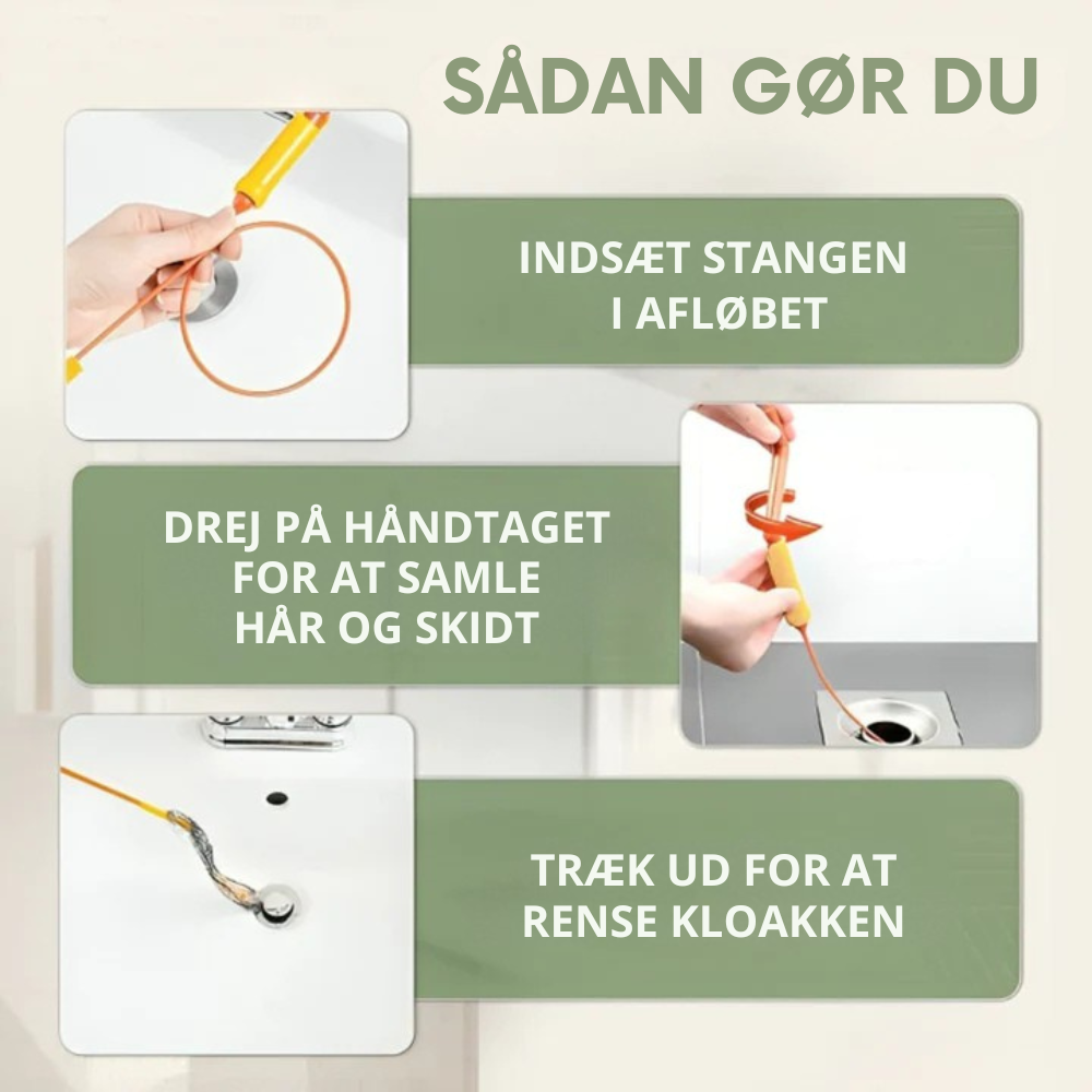 ClogStop™ | Holder afløbene rene uden besvær