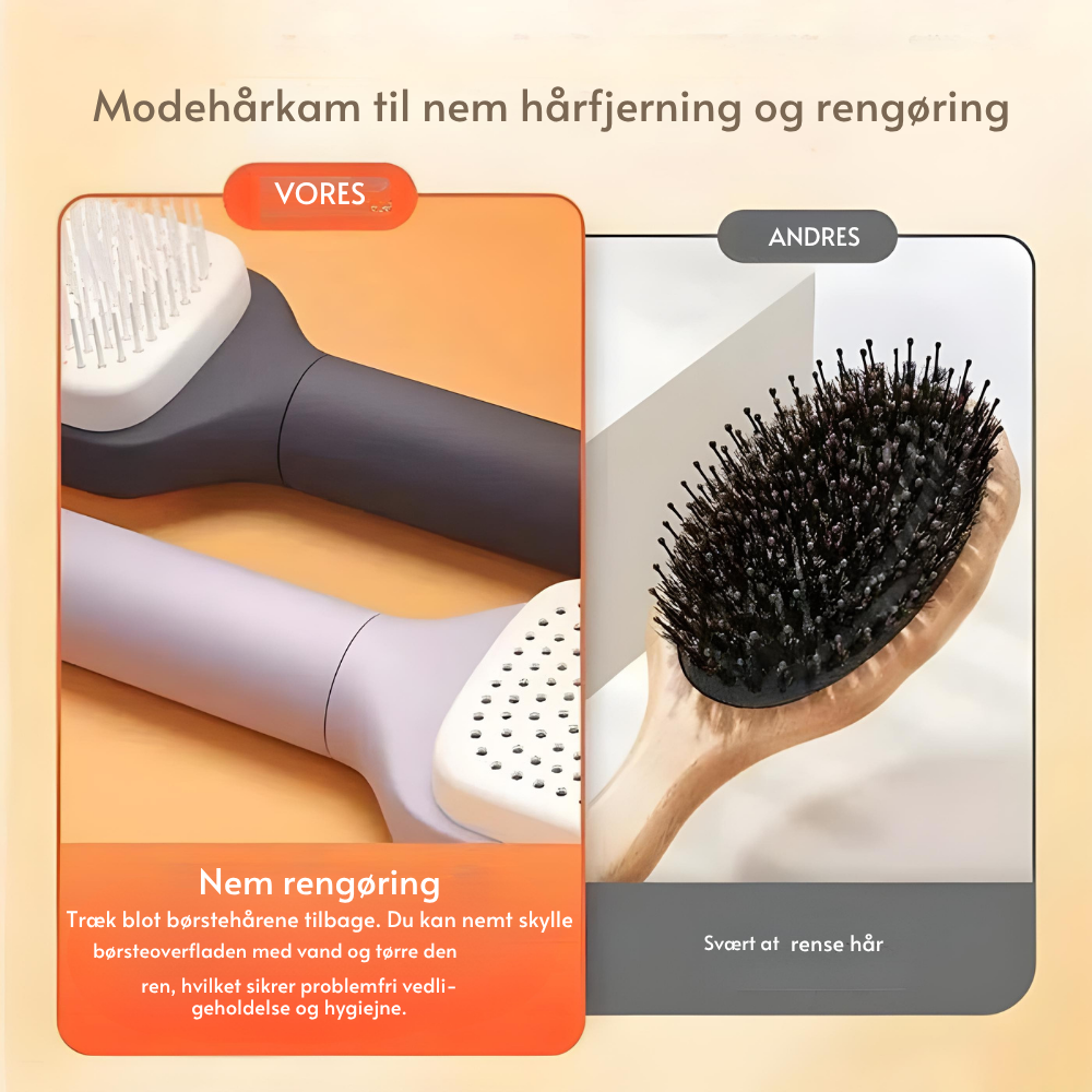 PerfectBrush™ | Selvrensende hårbørste til ubesværet hårpleje