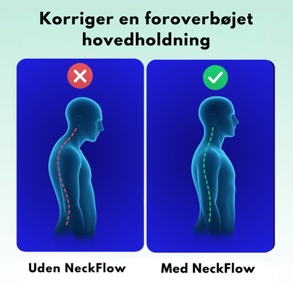 NeckFlow™ | Ergonomisk nakkemassager – Lindrer spændinger, reducerer stivhed og giver afslapning