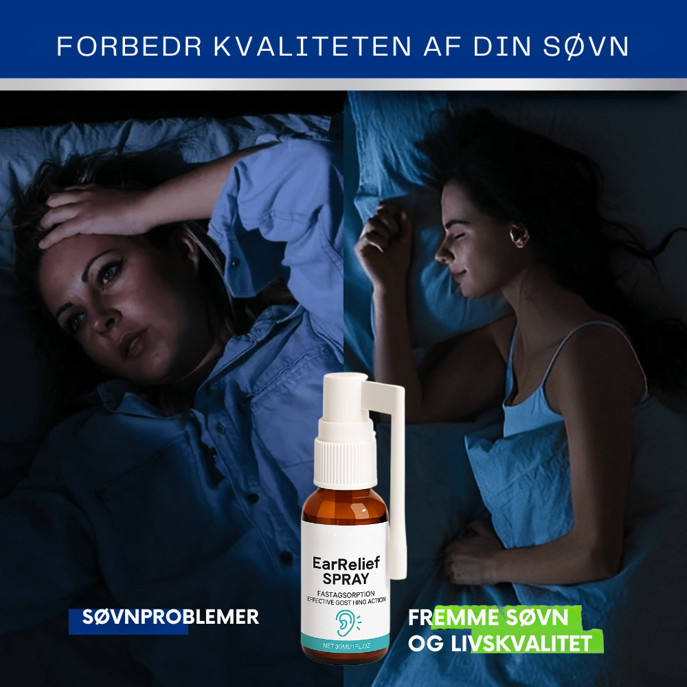 EarRelief™ | Ørespray mod tinnitus og ubehag – lindrer irritation og giver ro