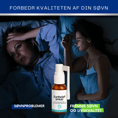 EarRelief™ | Ørespray mod tinnitus og ubehag – lindrer irritation og giver ro