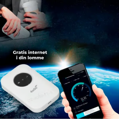 PocketWifi™ | FÅ UBEGRÆNSET INTERNET OVERALT I VERDEN!