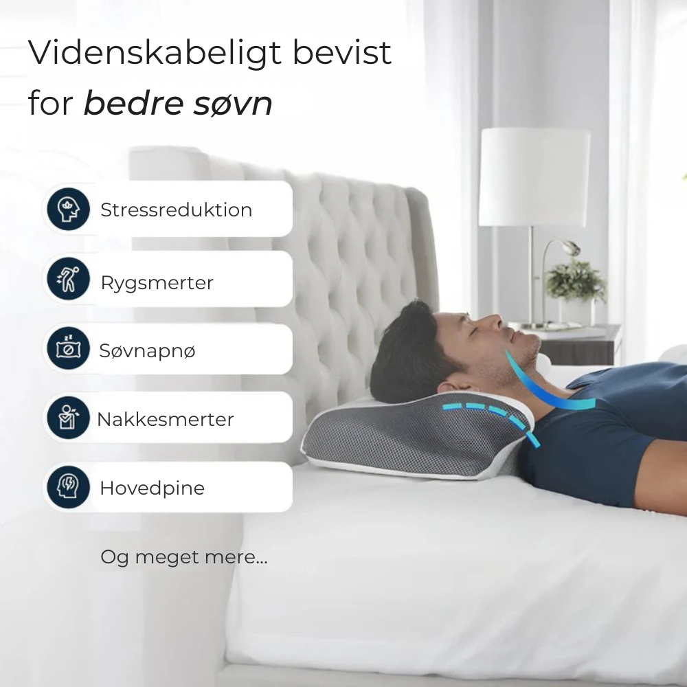 ErgoPillow™ | Den lille ændring, der forvandler din søvn