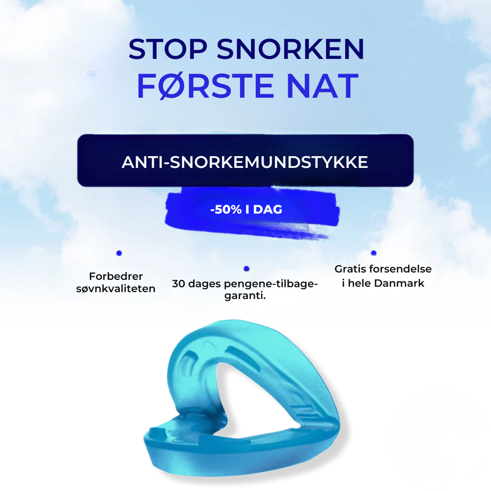 SnorkeStop™ | Få ro i soveværelset og vågn frisk og udhvilet