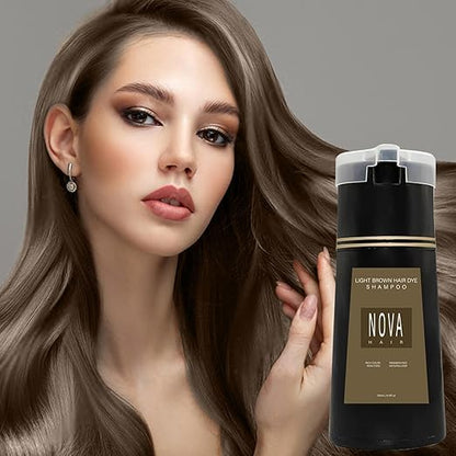 NovaHair™ | Quick Hair Colour Instant Dye Shampoo til mænd og kvinder