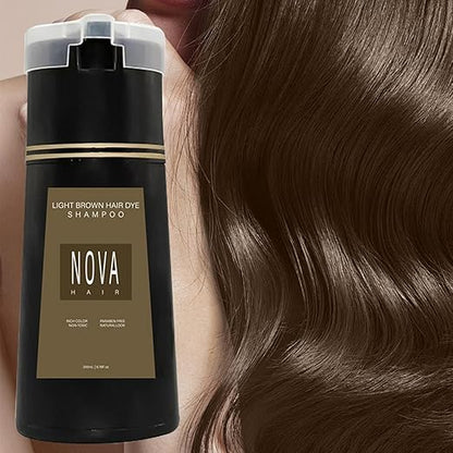 NovaHair™ | Quick Hair Colour Instant Dye Shampoo til mænd og kvinder