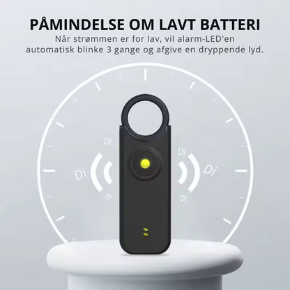 DeFendra™ | Sikkerhedsalarm til kvinder og børn til udendørs brug og på farten