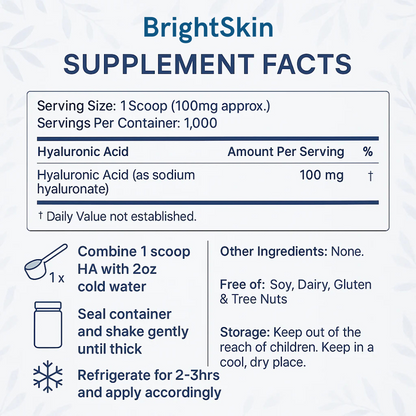 BrightSkin™ | Lav dit eget Hyaluron Serum. Ren. Glødende. Revitaliserende.