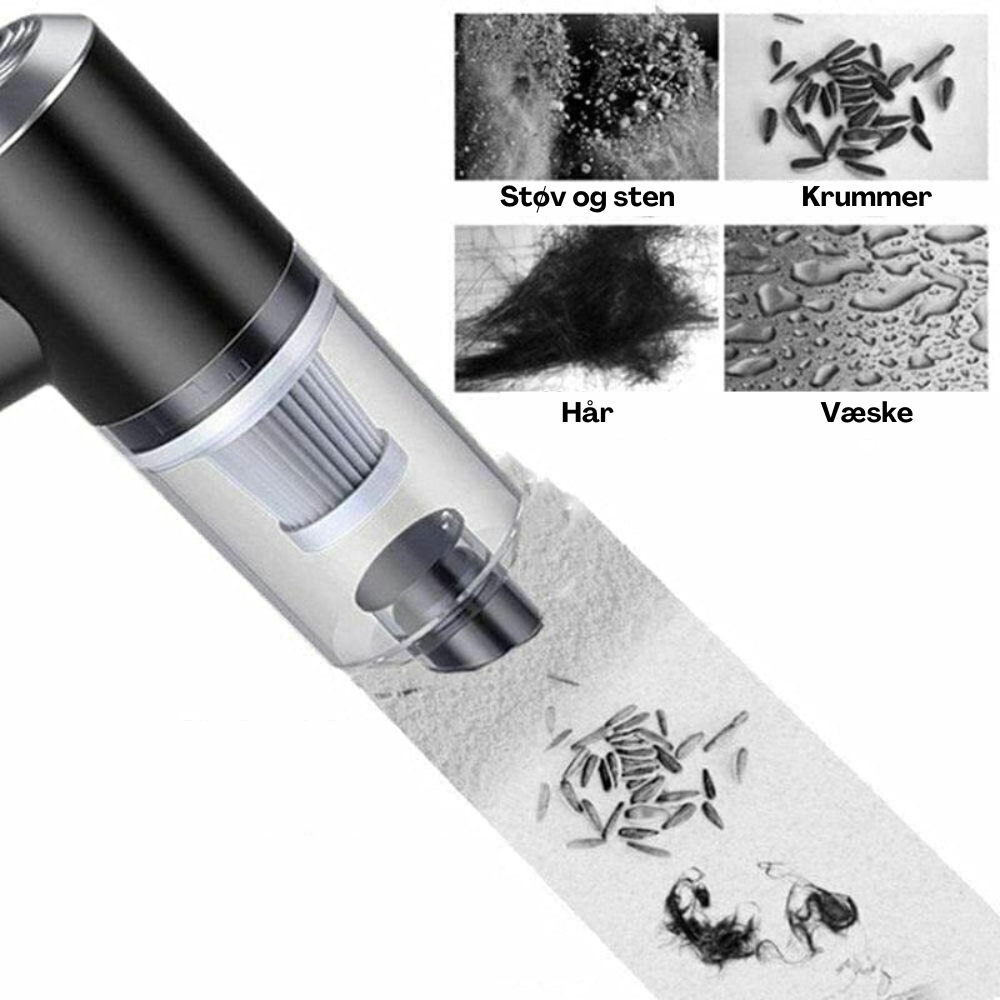 VortexVac™ I Rengør din bil uden besvær