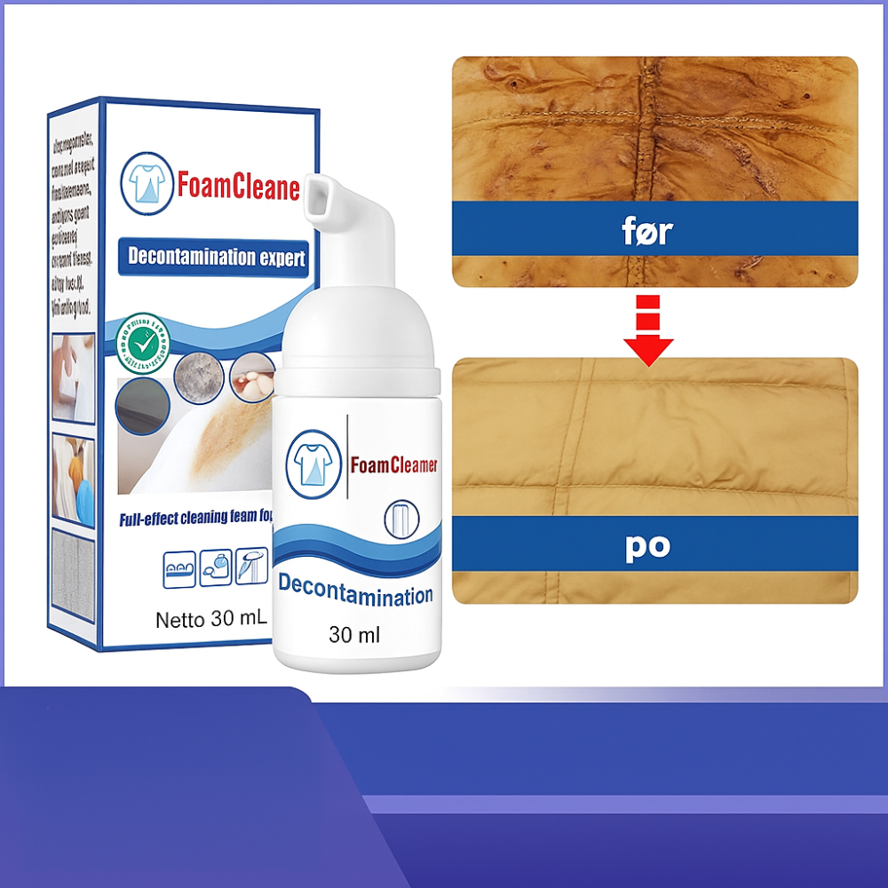 FoamCleaner™ | Hurtig pletfjerner uden vand og skrubning!