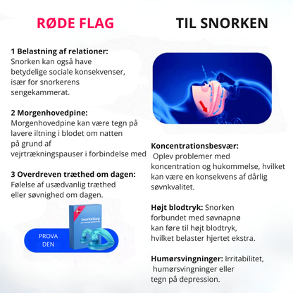 SnorkeStop™ | Få ro i soveværelset og vågn frisk og udhvilet