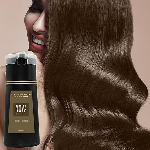 NovaHair™ | Quick Hair Colour Instant Dye Shampoo til mænd og kvinder