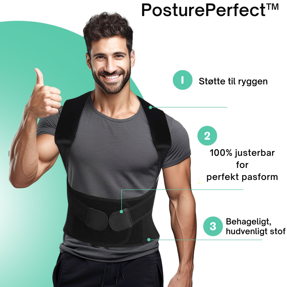 PosturePerfect™ | Korrigerer kropsholdning og lindrer rygsmerter