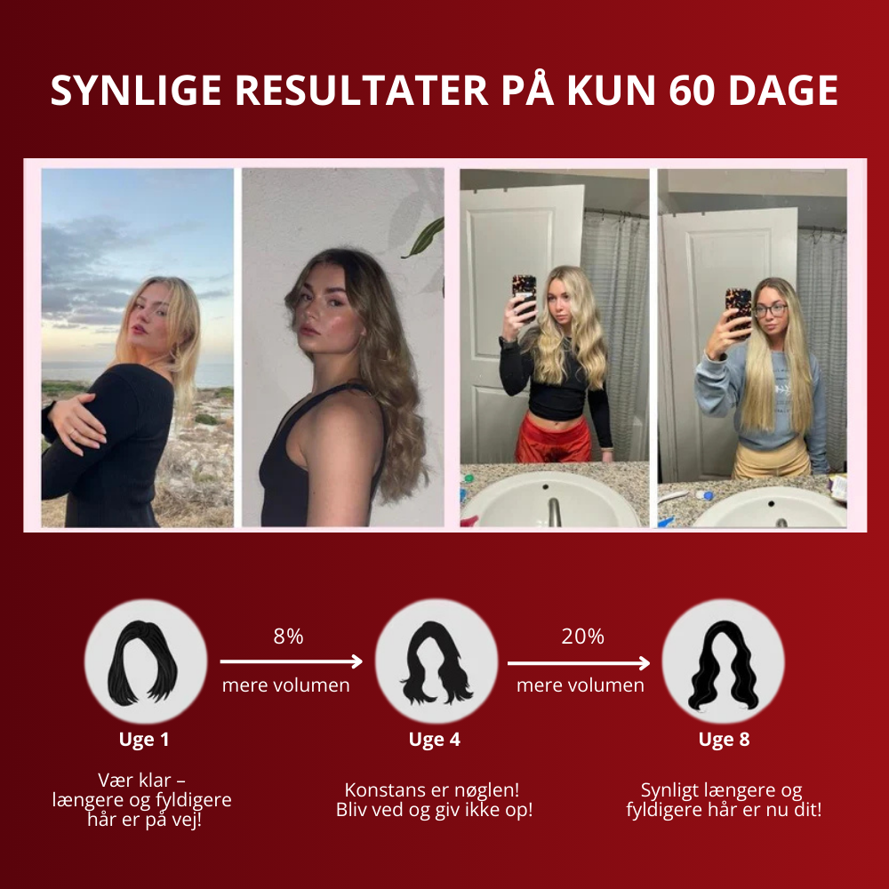 GlowBrush™ | Få fyldigere og længere hår på 60 dage