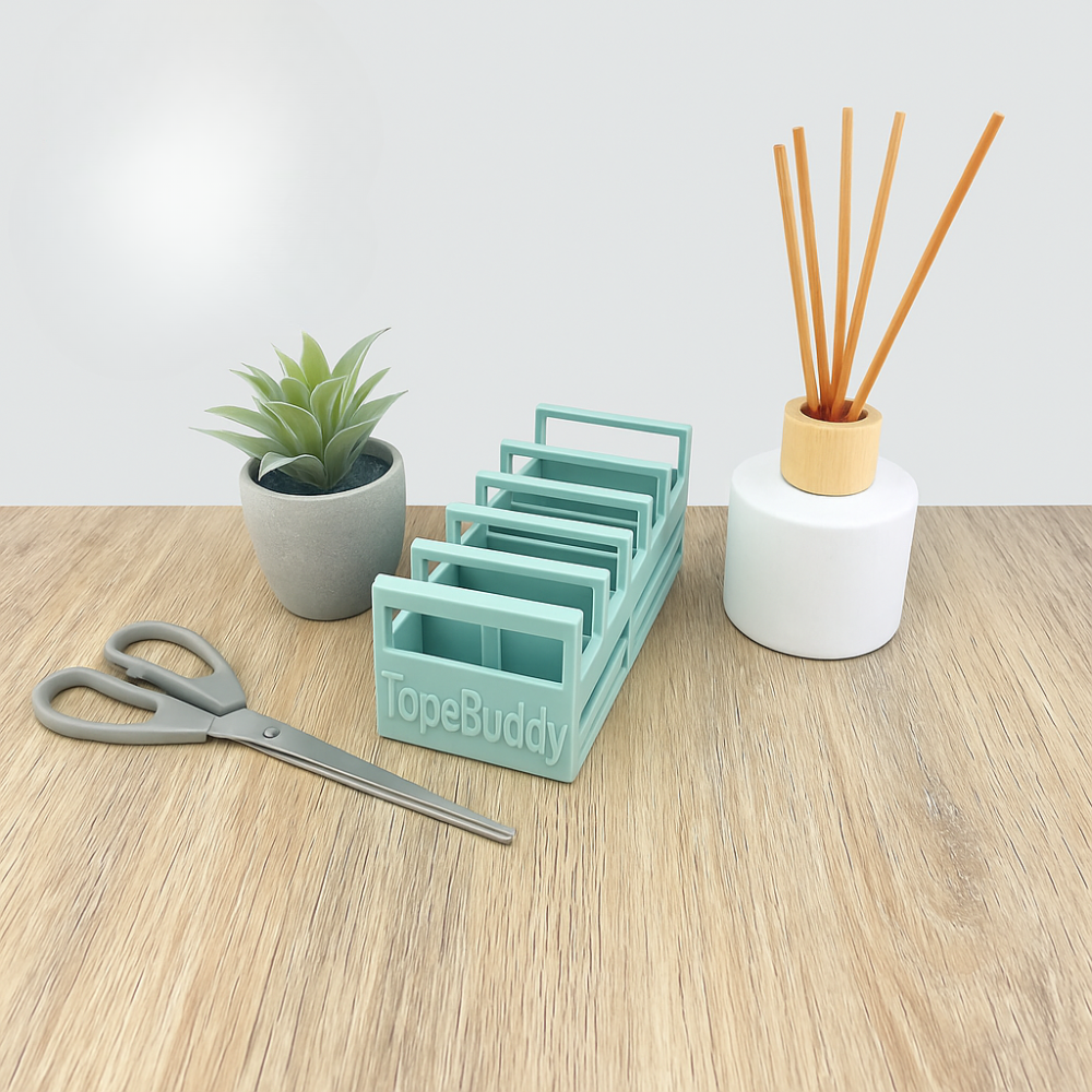 TapeBuddy™ | Klipp flere stykker tape på et øjeblik – perfekt til gaver eller på kontoret!