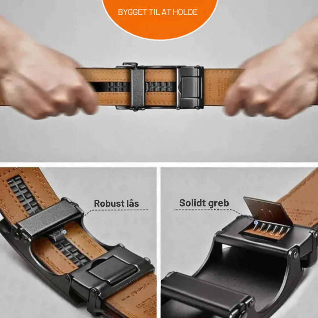 SnapFit™ | Læder Ratelbælte med Justerbar Spænde