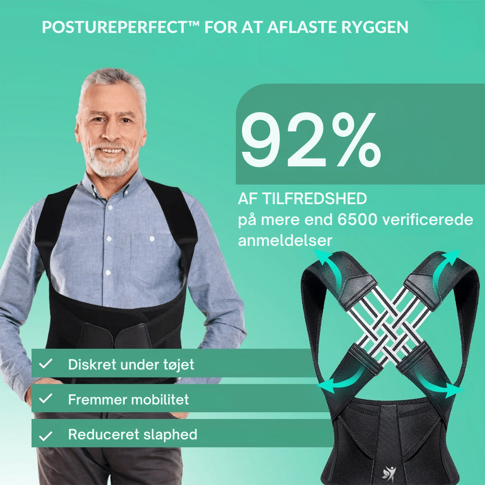 PosturePerfect™ | Korrigerer kropsholdning og lindrer rygsmerter