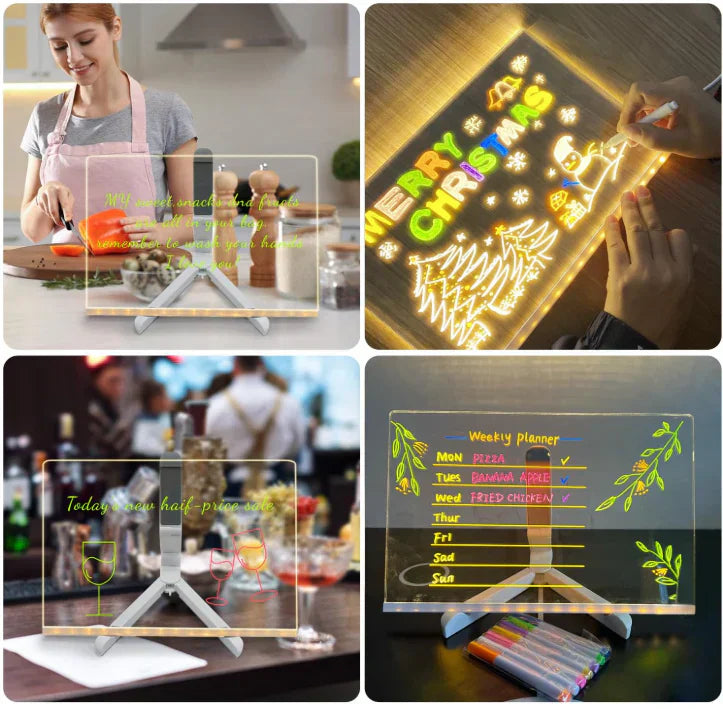 IllumiBoard™ | Lysende LED-tegne- og skrivetavle til børn og virksomheder