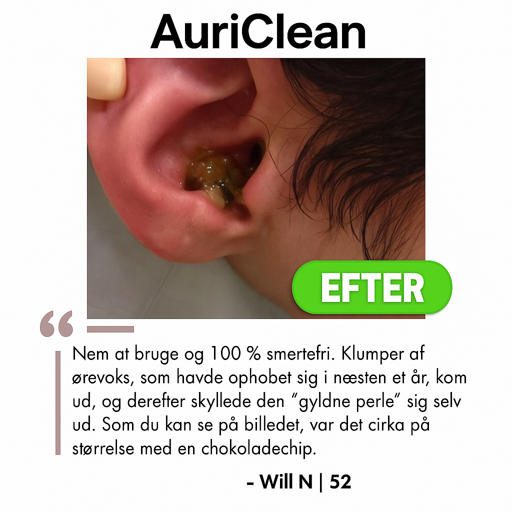AuriClean™ | Elektrisk Ørevoksfjerningssæt