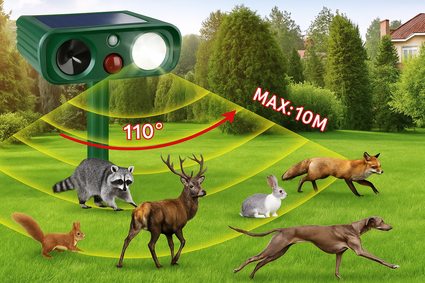 SolarDrive™ | Anti-Djur Skrämmare