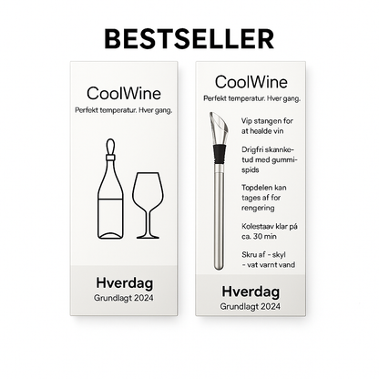 CoolWine™ | Perfekt serveringstemperatur. Hver gang.