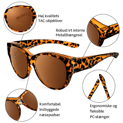 Shaydz™ | Solbriller med UV400-beskyttelse, velegnede til briller