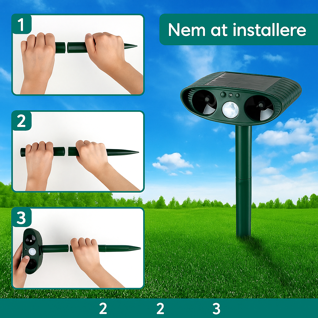 SolarDrive™ | Anti-Djur Skrämmare
